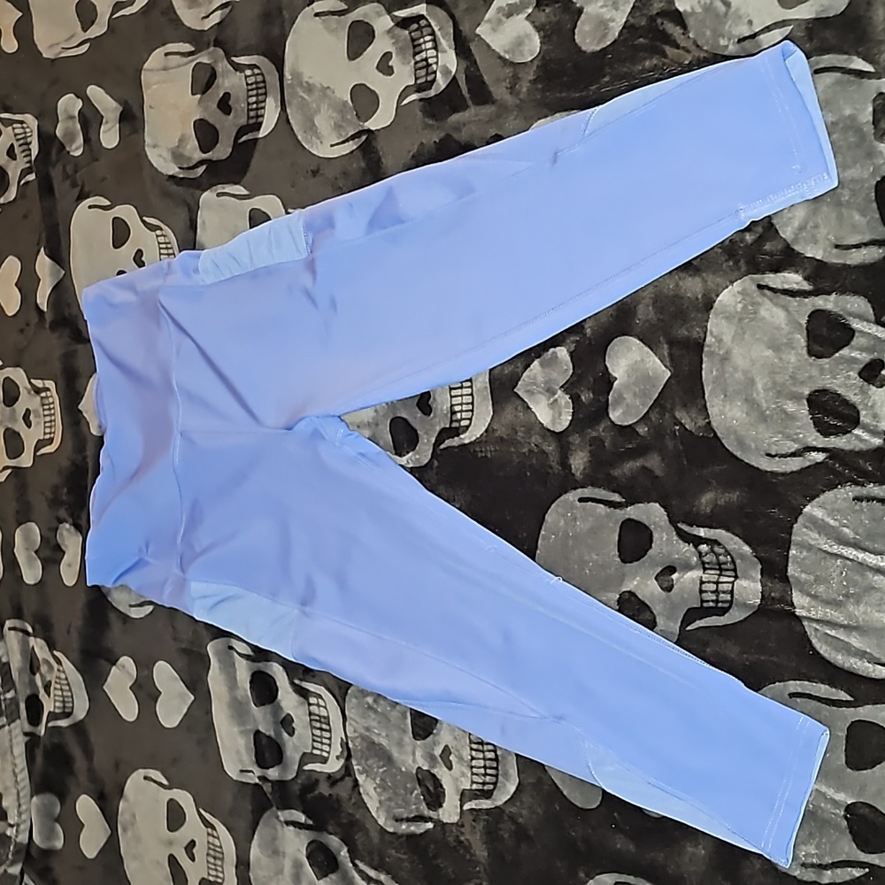 BSP better sports performance size L blue leggings with pockets
